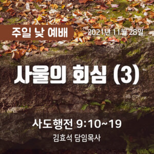 사울의 회심 (3)