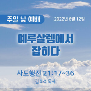 예루살렘에서 잡히다