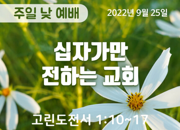 십자가만 전하는 교회